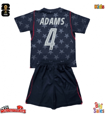 United States Tyler Adams #4 Replica Away Stadium Kit for Kids World Cup 2026 Short Sleeve (+ pants)
